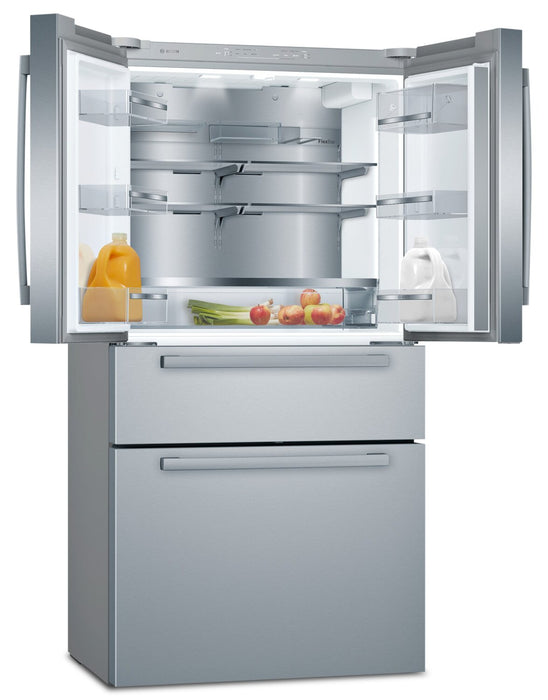 Réfrigérateur Bosch de série 800 de 21 pi3 à portes françaises - B36CL80SNS