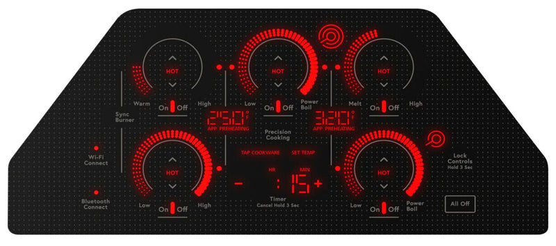 Surface de cuisson électrique Café de 36 po à 5 éléments - acier inoxydable - CEP90362TSS
