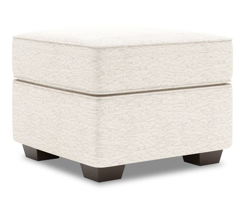 Pouf personnalisable Roll de Sofa Lab de 24 po fabriqué au Canada en tissu de chenille - beige Luxury Sand