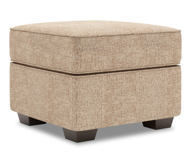 Pouf personnalisable Roll de Sofa Lab de 24 po fabriqué au Canada en tissu de chenille - taupe Luxury Taupe