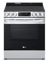 Cuisinière intelligente électrique LG de 6,3 pi³ avec friture à air et convection par ventilateur - acier inoxydable Smudge-ProofMD - LSEL6333F