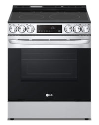  Cuisinière intelligente électrique LG de 6,3 pi³ avec friture à air et convection par ventilateur - …