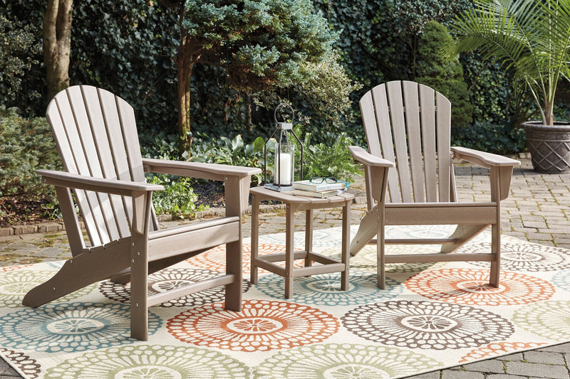 Chaise Adirondack Bask pour la terrasse à l’extérieur - plastique à haute densité, résistante aux rayons UV et aux intempéries - taupe