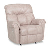 Fauteuil berçant à inclinaison électrique Design à mon image de 36 po en tissu d’apparence cuir - beige tan commodore