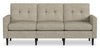 Sofa modulaire BLOK de Scott Living de 88,97 po en tissu avec accoudoirs à l’anglaise et coussins réversibles - taupe