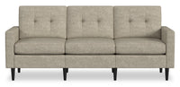  Sofa modulaire BLOK de Scott Living de 88,97 po en tissu avec accoudoirs à l’anglaise et coussins réversibles - taupe