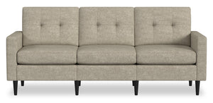 Sofa modulaire BLOK de Scott Living de 88,97 po en tissu avec accoudoirs à l’anglaise et coussins réversibles - taupe