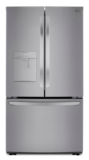 Réfrigérateur LG de 29 pi³ à portes françaises avec distributeur d'eau - LRFWS2906V