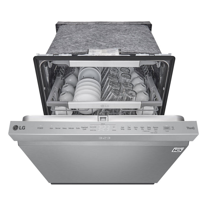 Lave-vaisselle LG à commandes sur le dessus avec technologie QuadWashMC Pro et système Dynamic DryMC – LDPM6762S
