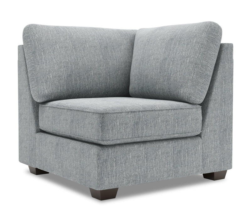 Fauteuil carré en coin Roll de la collection Sofa Lab - Luna Pewter