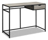 Bureau Everly de 42,25 po avec tiroir - taupe