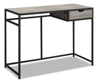 Bureau Everly de 42,25 po avec tiroir - taupe