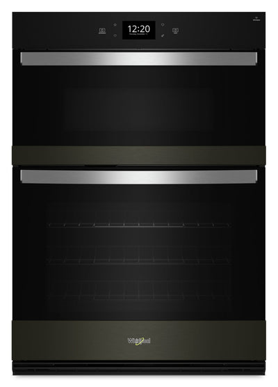 Whirlpool 30" 5 Cu. Ft. Electric Combination Wall Oven with True Convection - Black Stainless Steel … | Four mural combiné électrique Whirlpool de 5 pi³ et de 30 po avec convection véritable - acier inoxy…