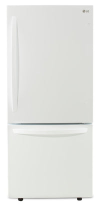  Réfrigérateur LG de 22 pi³ et de 30 po à congélateur inférieur - blanc - LRDNS2200W
