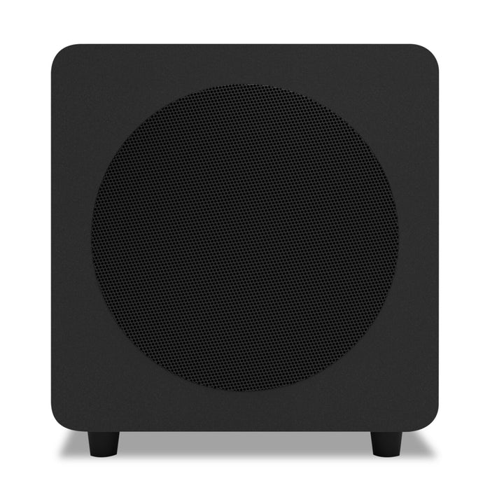 Caisson d’extrêmes graves amplifié et étanche Kanto SUB8 de 300 W de 8 po - noir