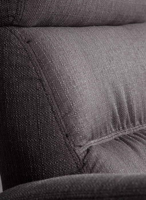 Fauteuil pivotant, berçant et inclinable Penny de 29,1 po en tissu d’apparence lin - gris
