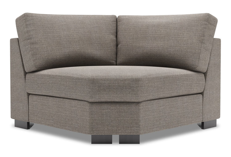 Fauteuil courbé en coin Track de la collection Sofa Lab - Luna Smoke