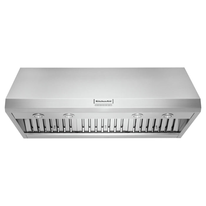 Hotte de cuisinière murale à pavillon KitchenAid de 48 po de style commercial - KVWC908KSS