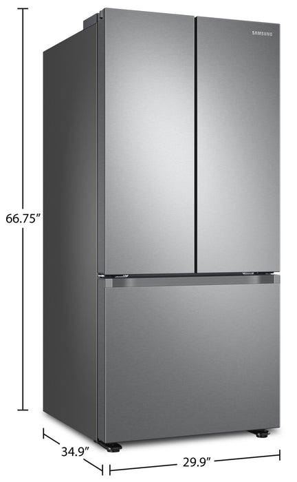 Réfrigérateur Samsung de 22,1 pi³ et de 30 po à portes françaises - acier inoxydable - RF22A4111SR/AA