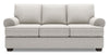 Sofa personnalisable Roll de Sofa Lab de 86 po fabriqué au Canada en tissu de chenille avec accoudoirs enroulés - argenté Luxury Silver