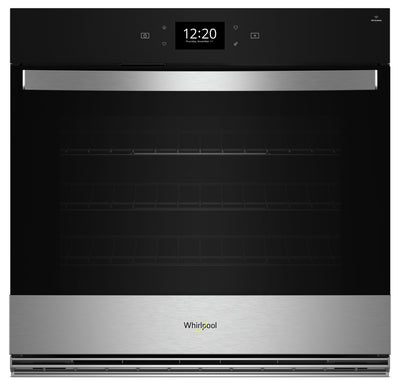 Whirlpool 30" 4.3 Cu. Ft. Electric Single Wall Oven with True Convection - Fingerprint Resistant Sta… | Four mural simple électrique Whirlpool de 4,3 pi³ et de 30 po avec convection véritable - acier inox…