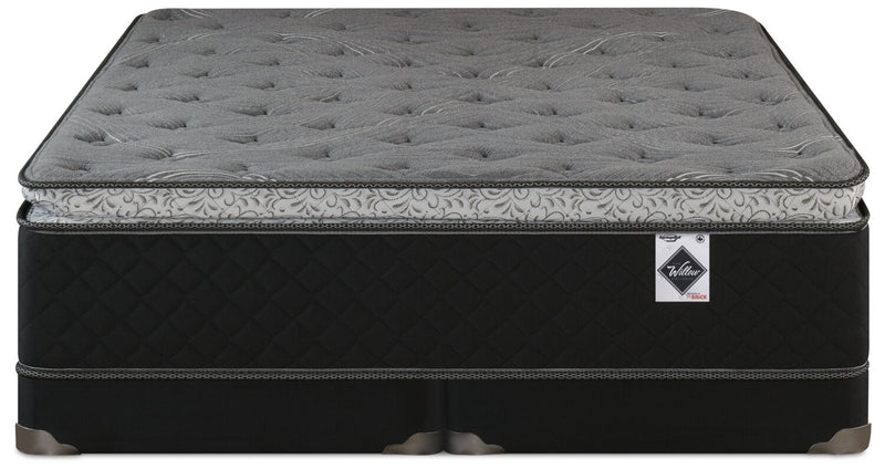 Ensemble dans une boîte plateau-coussin profil bas dans une boîte Sage Springwall pour très grand lit