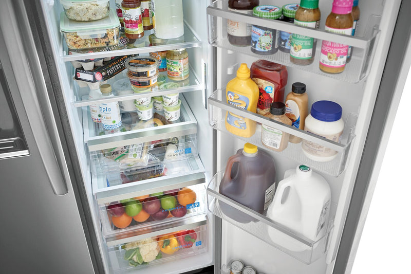 Réfrigérateur Frigidaire Gallery de 22,3 pi³ et de 36,1 po de profondeur comptoir à compartiments juxtaposés - acier inoxydable Smudge-ProofMD - GRSC2352AF