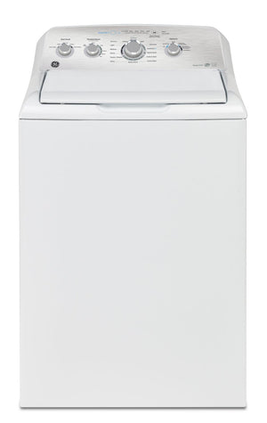 Laveuse GE à chargement par le haut de 5 pi³ avec système de lavage Infusor et cycle SaniFresh - blanche - GTW550BMRWS
