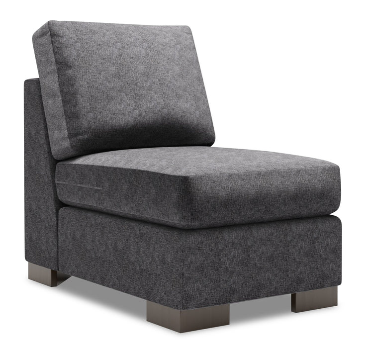 Fauteuil sans accoudoirs Track de la collection Sofa Lab - Luxury Charcoal
