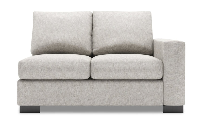 Causeuse de droite Track de la collection Sofa Lab - Luxury Silver