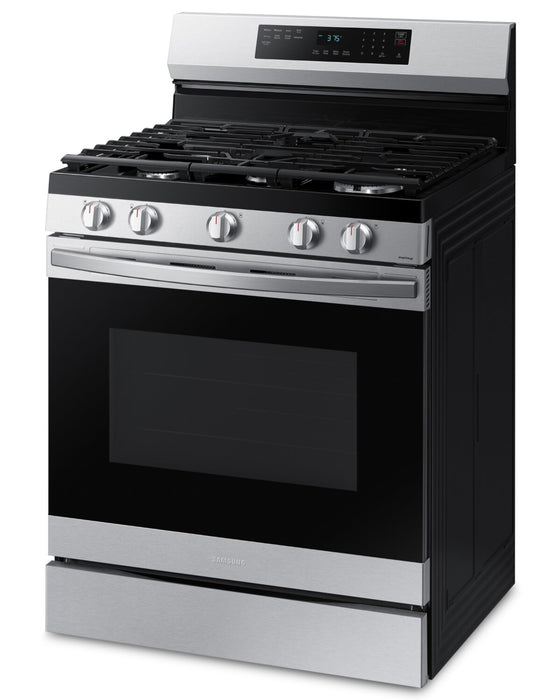 Cuisinière intelligente à gaz amovible Samsung de 6 pi³ avec friture à air - acier inoxydable - NX60A6511SS/AA