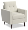 Fauteuil modulaire BLOK de Scott Living de 34,65 po en tissu bouclé avec accoudoirs à l’anglaise et coussins réversibles - ivoire