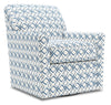 Fauteuil d’appoint pivotant Sofa Lab personnalisable de 31 po fabriqué au Canada en tissu - Ocean multicolore