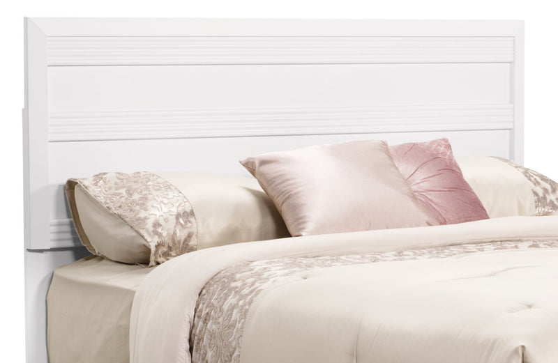 Tête de lit Olivia pour lit double - blanche
