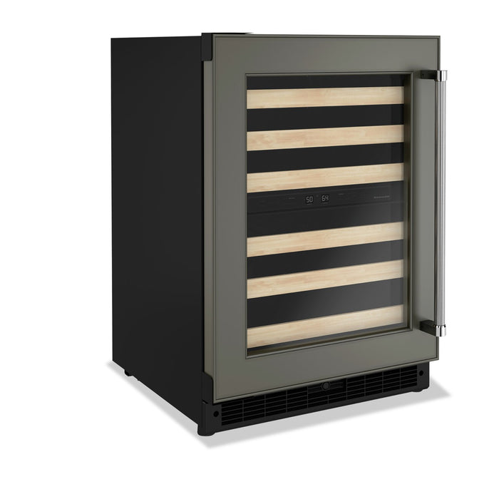 Réfrigérateur à vin KitchenAid de 5 pi³ et de 24 po sous le comptoir - panneau personnalisable - KUWL214KPA