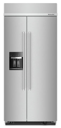  Réfrigérateur KitchenAid de 20,8 pi³ et de 36 po à compartiments juxtaposés - acier inoxydable avec …