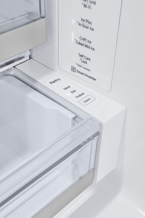 Réfrigérateur LG de 31 pi³ et de 36 po à portes françaises de profondeur standard MAXMC - acier inoxydable Smudge-ProofMD - LRYKS3106S