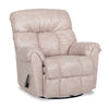 Fauteuil pivotant, berçant et inclinable Design à mon image de 36 po en tissu d’apparence cuir - tan commodore