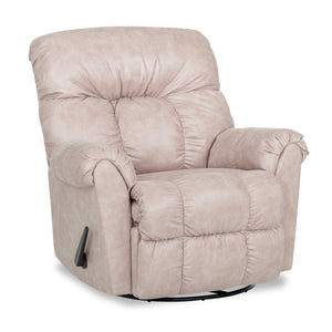 Fauteuil pivotant, berçant et inclinable Design à mon image de 36 po en tissu d’apparence cuir - tan commodore