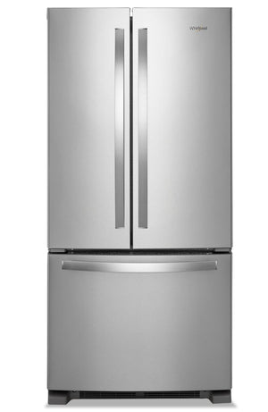 Réfrigérateur Whirlpool de 22 pi³ et de 35 po à congélateur inférieur - acier inoxydable résistant aux traces de doigts - WRFF5333PZ