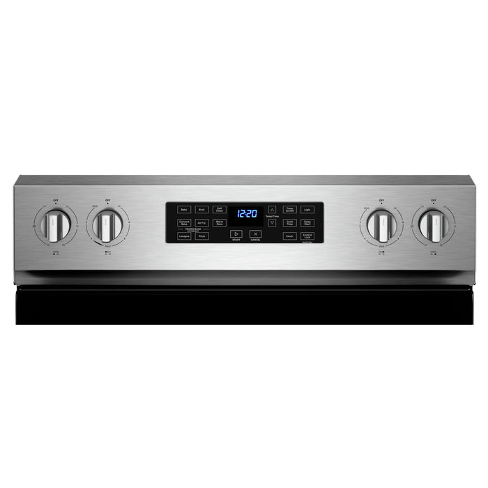 Cuisinière électrique Whirlpool de 5,3 pi³ avec friture à air et autonettoyage - acier inoxydable résistant aux traces de doigts - YWFE550S0LZ