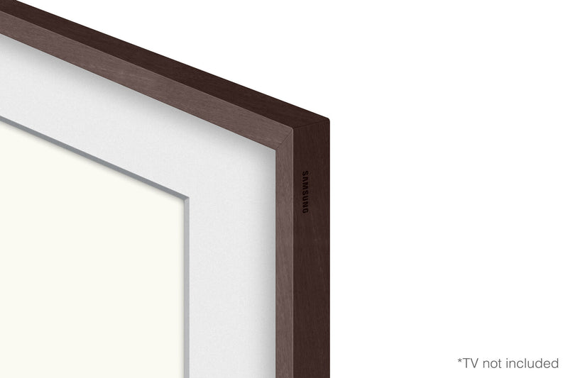 Cadre personnalisable Samsung pour The Frame TV 85\"- Brun moderne