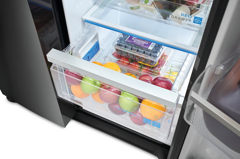 Réfrigérateur Frigidaire Gallery de 22,3 pi³ et de 36,1 po de profondeur comptoir à compartiments juxtaposés - acier inoxydable noir Smudge-ProofMD - GRSC2352AD