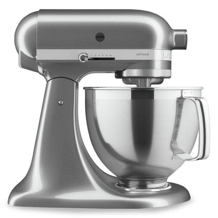 Batteur sur socle à tête inclinable KitchenAid de la série Artisan avec trousse d'accessoires de qualité supérieure - KSM195PSMS