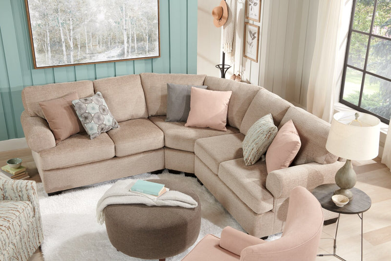 Fauteuil long de droite Roll de la collection Sofa Lab - Luxury Taupe