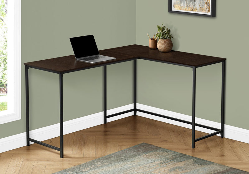 Bureau en coin en forme de L Karter de 58,25 po - espresso