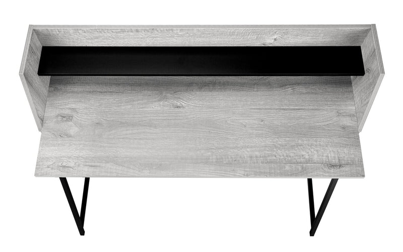 Bureau Lawson de 47,25 po avec petite crédence - gris