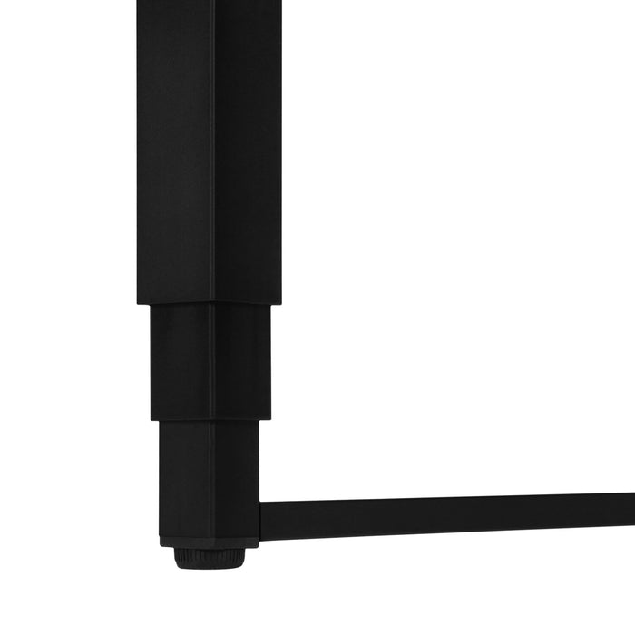 Bureau Kai de 47,25 po à hauteur réglable - blanc et noir