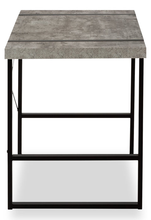 Bureau Avery de 49 po - apparence béton gris