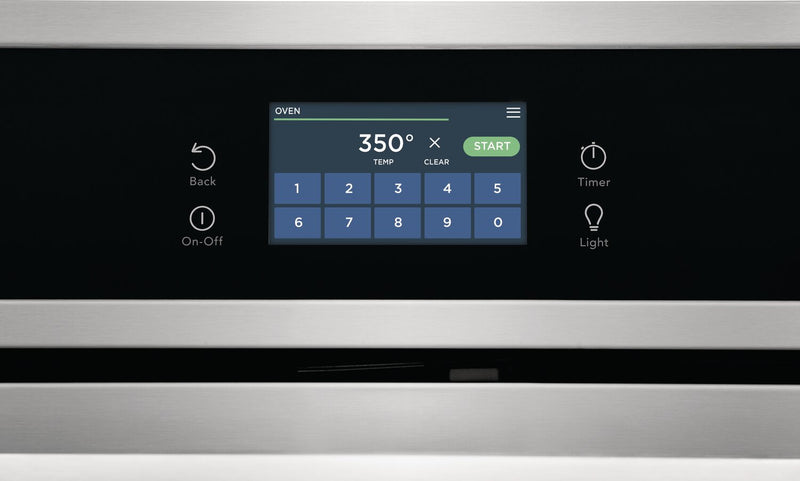 Four mural simple électrique Frigidaire de 5,3 pi³ et de 30 po avec convection à ventilateur - acier inoxydable - FCWS3027AS